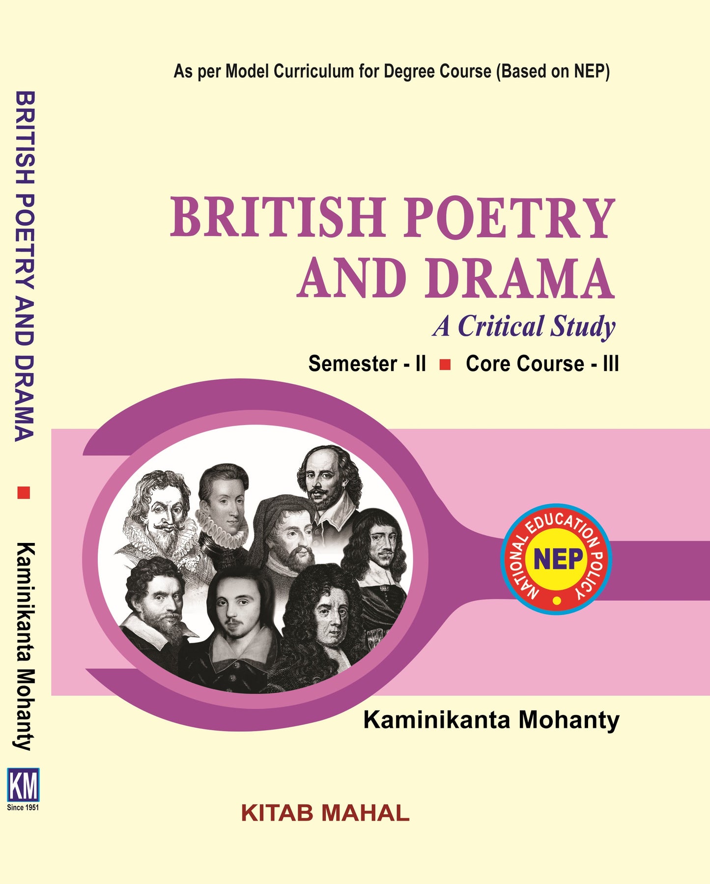 BRITISH POETRY AND DRAMA: A Critical Study Sem 2 Core 3
